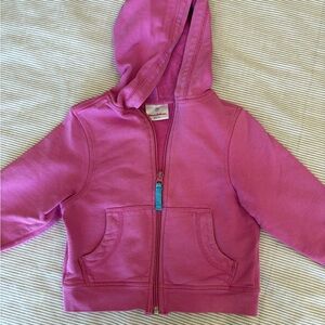 Hanna Andersson Pink Zip-Up Hoodie
